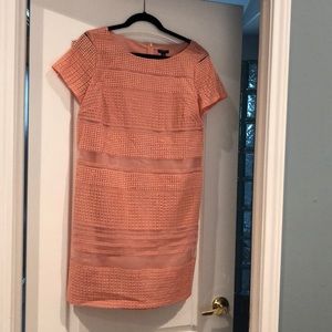 Peach shift dress